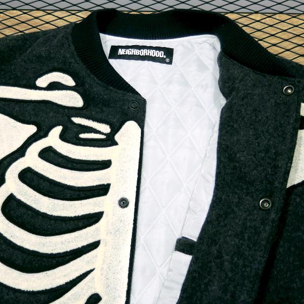 neighborhood スタジャンB.STUDIUM 骨　バーシティジャケット NEIGHBORHOOD ネイバーフッド 21AW B.STADIUM/WCL-JKT 212AQNH