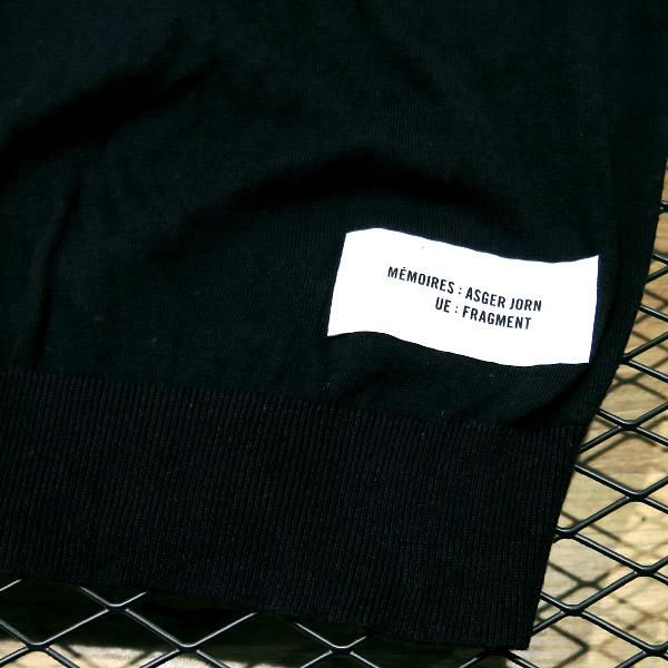 uniform experiment ユニフォームエクスペリメント 21SS ASGER JORN:'MEMOIRES'/CREWNECK KNIT アスガーヨルン メモリーズ クルーネック ニット ブラック｜nanainternational｜07