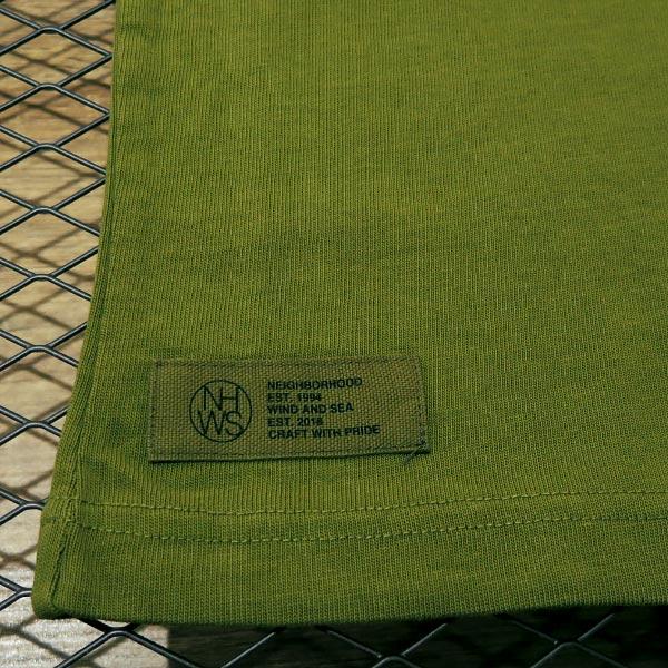 NEIGHBORHOOD WIND AND SEA ポケットT オリーブＬ新品 NEIGHBORHOOD WIND AND SEA ウィンダンシー x ネイバーフッド