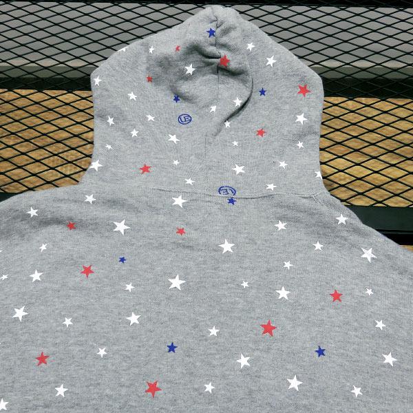 uniform experiment ユニフォームエクスペリメント 20SS TRICOLOR STAR HOODIE UE-200068 トリコロール スター フーディー グレー トップス パーカー｜nanainternational｜06