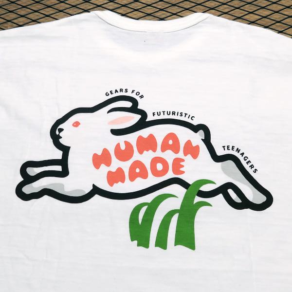 ヒューマンメイド HUMAN MADE RABBIT GRAPHIC #2 T-SHIRT ラビット グラフィック Tシャツ ホワイト 白