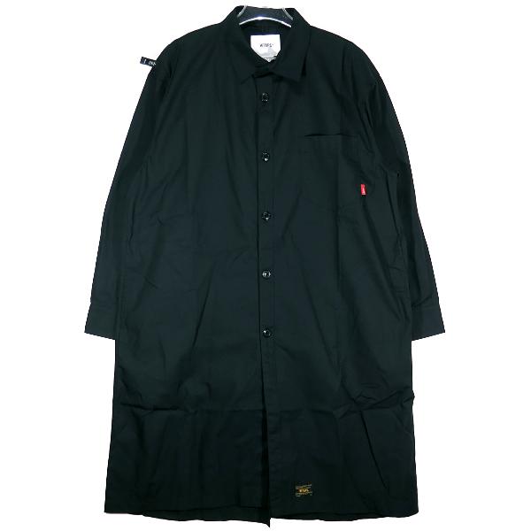 WTAPS ダブルタップス 17AW DOC/SHIRT.COPO.POPLIN 172TQDT-SHM02 long live wtaps #1 ドック ロング シャツ ブラック 長袖｜nanainternational｜02