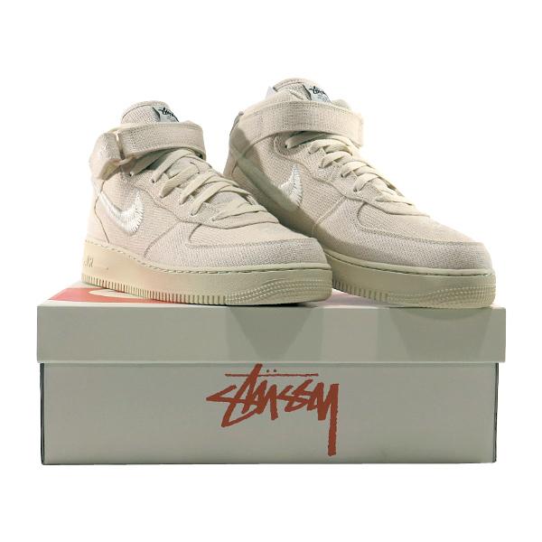 ナイキ NIKE スニーカー x STUSSY ステューシー AIR FORCE 1 '07 MID SP DJ7841 200 エアフォース