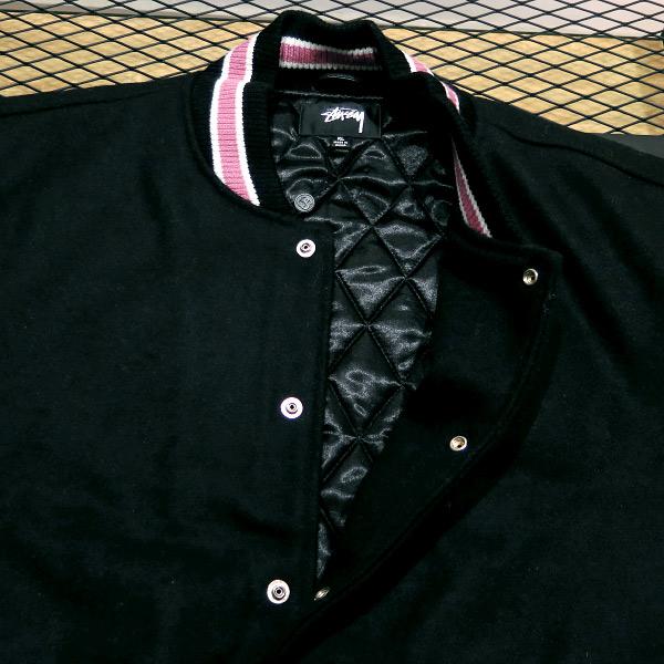 STUSSY ステューシー 22AW S TALK MELTON VARSITY JACKET トーク