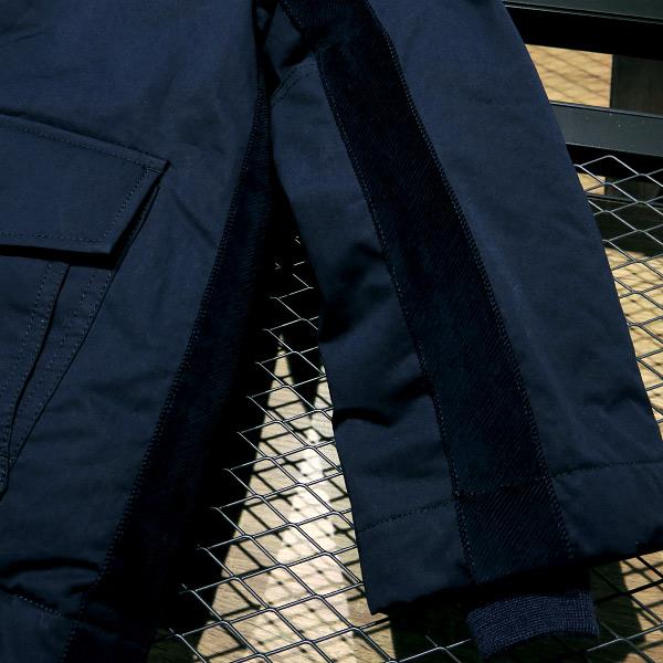 新品未使用！ COMME des GARCONS ブルゾン 紺 XS COMME des GARCONS HOMME コムデギャルソン オム 綿ナイロンウェザーx