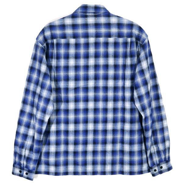 MINEDENIM マインデニム V.NEP CHECK FLANNEL OPNE COLLAR SHIRT 2209 