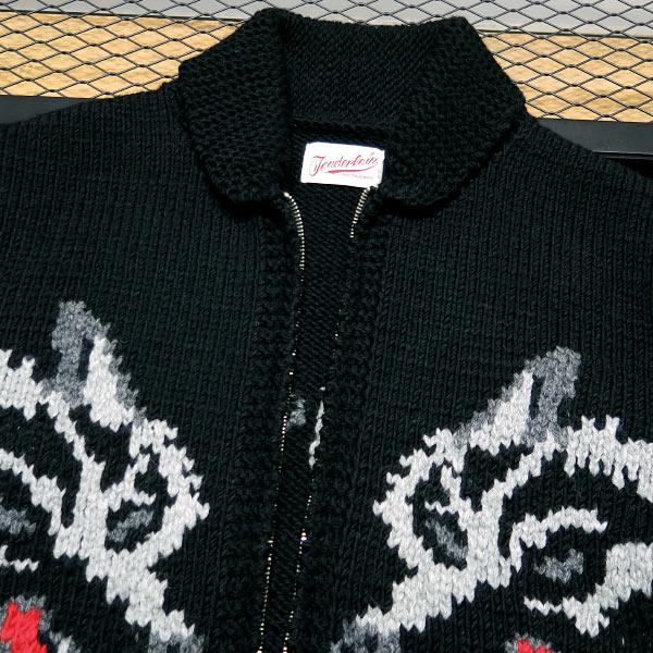 tenderloin テンダーロイン ニット wolf ウルフ TENDERLOIN テンダーロイン T-SWEATER WOLF ウルフ 総柄 ニット