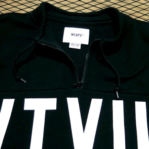 WTAPS / STENCIL MID ZIP SWEAT/スウェット/3/コットン/BLK/212ATDT-CSM12 WTAPS ダブルタップス 21AW STENCIL/MID ZIP/COPO 212ATDT-CSM12