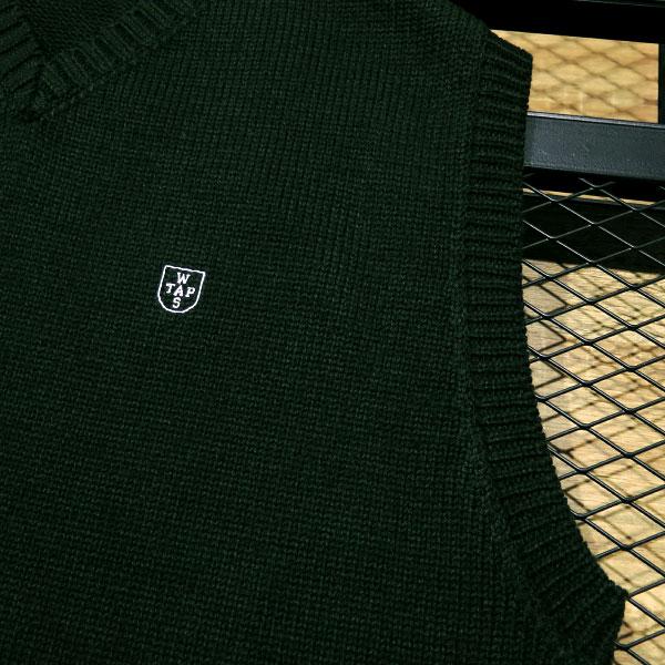 WTAPS 23AW DITCH VEST ニット ベスト ノースリーブ WTAPS ダブルタップス 23AW 232MADT-KNM01 DITCH VEST ACRYLIC