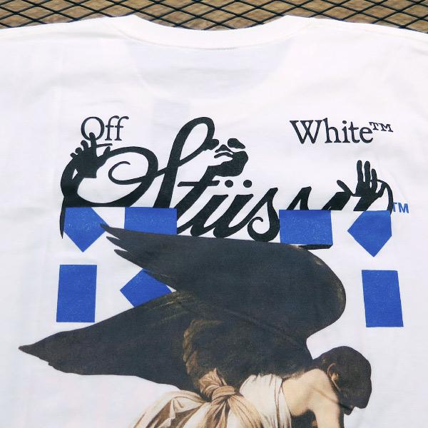 STUSSY ステューシー x OFF-WHITE オフホワイト 40WT TEE 40周年記念