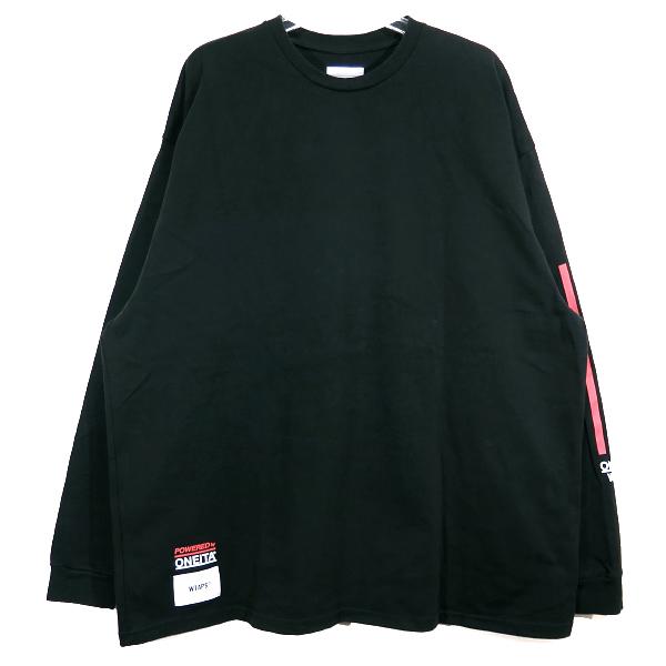 WTAPS ダブルタップス 22AW POWER-T/LS/COTTON.ONEITA 22217OND-CSM02 パワー ティー ロングスリーブ Tシャツ オニータ ブラック ロンT 長袖｜nanainternational｜02