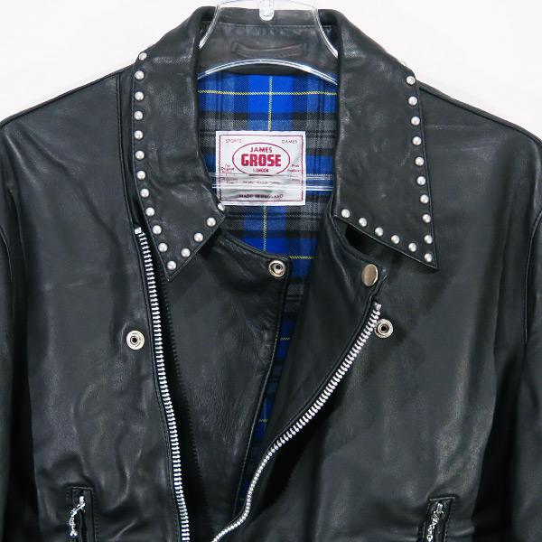 uniform experiment ユニフォームエクスペリメント 21AW JAMES GROSE LEATHER RIDERS JACKET ジェームスグロース レザー ライダース ジャケット アウター｜nanainternational｜03