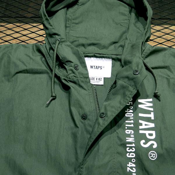 WTAPS ダブルタップス アウター SS SBS/JACKET/NYCO.WEATHER WVDT JKM ハーフジップ ジャケット  ナイロン オリーブドラブ プルオーバー パーカー