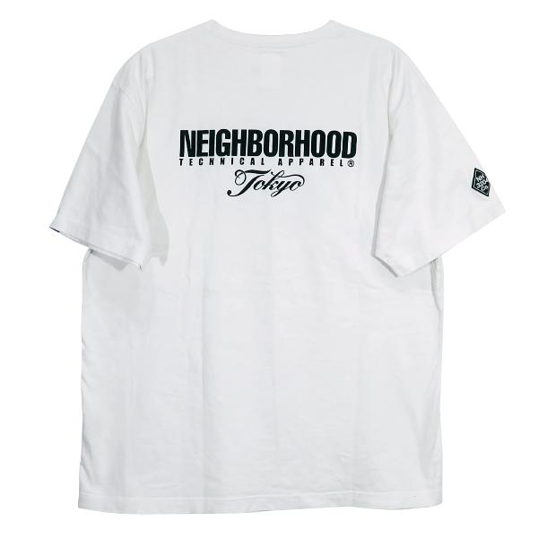 Neighborhood ネイバーフッド Tシャツ ホワイト NEIGHBORHOOD ネイバーフッド NbhdフェルトロゴTシャツ ホワイト