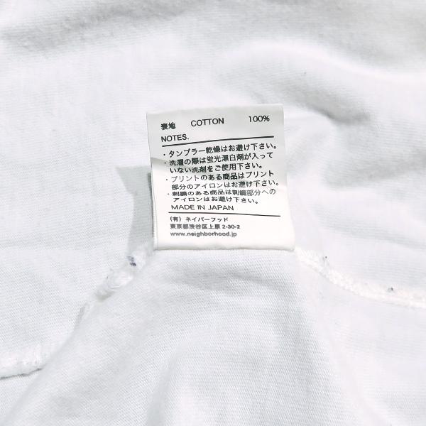 NEIGHBORHOOD ネイバーフッド NbhdフェルトロゴTシャツ ホワイト