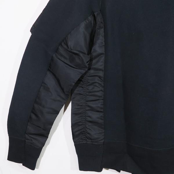 sacai（サカイ） SPONGE SWEAT MA-1 HOODIE SCM-033 スポンジ