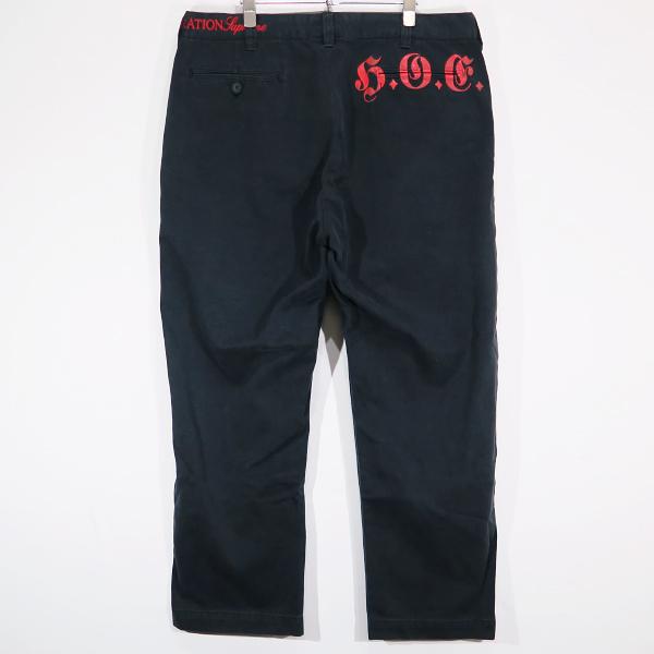 Supreme Bernadette Corporation Old Englishチノパンツブラック Supreme Bernadette Corporation Old Englishチノパンツブラック