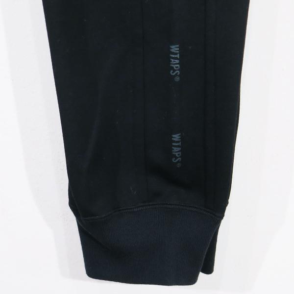 WTAPS ダブルタップス 18AW 182ATDT-CSM17 DEALER TROUSERS ロゴ スウェット パンツ ブラック系 01【中古】 WTAPS（ダブルタップス） 18AW DEALER/TROUSERS.COPO 182ATDT-CSM17