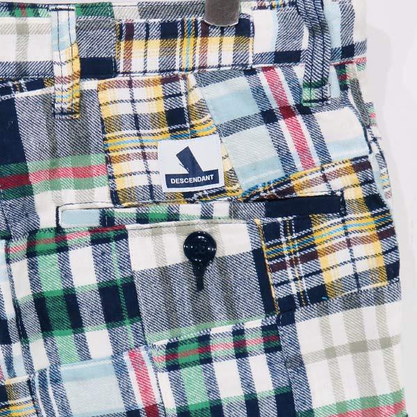 DESCENDANT ディセンダント 21SS DC-6 PATCHWORK SHORTS 211TQDS