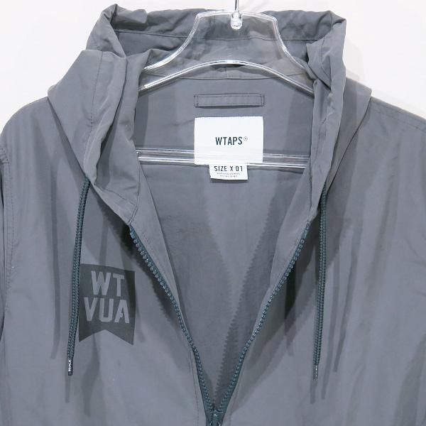 WTAPS ダブルタップス 19SS ACADEMY/JACKET.NYLON.TUSSAH 191BRDT-JKM03 アカデミー ジャケット ナイロン タッサー グレー ジップ フーデッド アウター｜nanainternational｜03