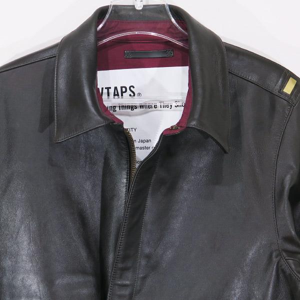 WTAPS ダブルタップス 16AW A-2/JACKET.LEATHER.SHEEP 162GWDT WTAPS ダブルタップス 16AW A-2/JACKET.LEATHER.SHEEP 162GWDT