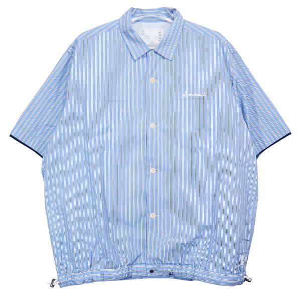 【美品】  sacai / サカイ | THOMAS MASON / COTTON POPLIN SHIRT コットン タイ シャツ | 1 | ブラック | レディース sacai（サカイ） THOMAS MASON / COTTON POPLIN SHIRT コットン タイ