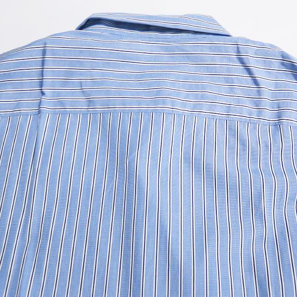 サカイ 23-06505 23SS ﾌﾞﾙｰ×ﾎﾜｲﾄ Thomas Mason ｽﾄﾗｲﾌﾟｼｮｰﾄｽﾘｰﾌﾞｼｬﾂ 1 sacai サカイ 23SS Thomas Mason Cotton Poplin L S Shirt ストライプ