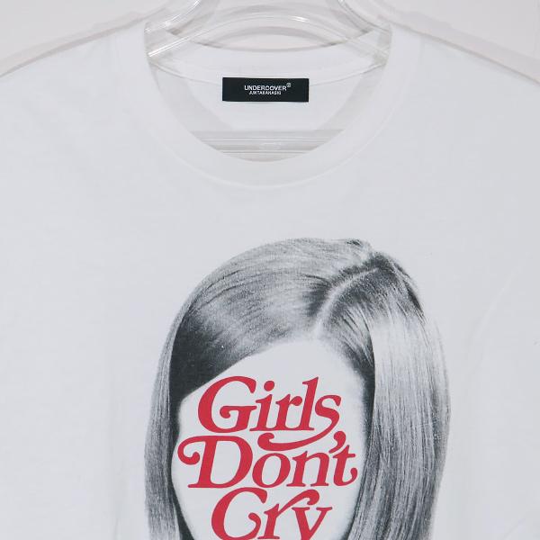 UNDERCOVER アンダーカバー x VERDY ヴェルディ Girls Don't Cry TEE UC2B9815 ガールズ ドント クライ  フェイス Tシャツ ホワイト