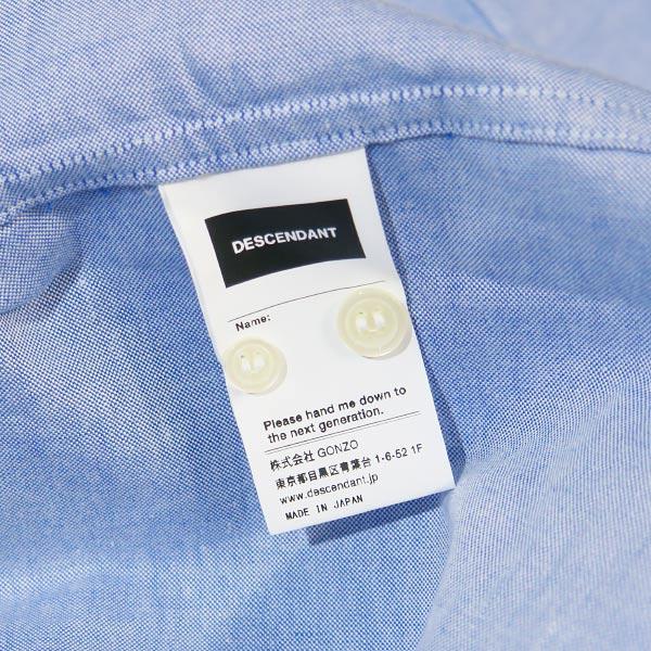 DESCENDANT ディセンダント 21SS L.B B.D LS SHIRT FULL SIZE 211TQDS