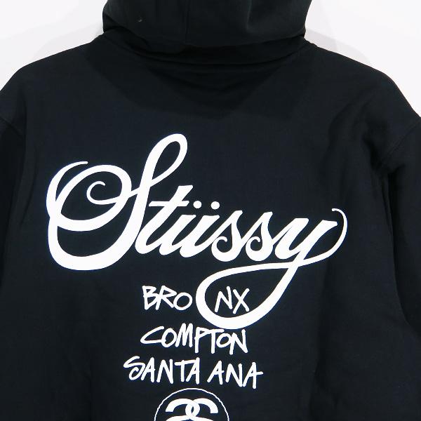 STUSSY ステューシー x DOVER STREET MARKET ドーバーストリートマーケット DSM WORLD TOUR HOOD ワールド ツアー フード ブラック フーディー パーカー｜nanainternational｜07