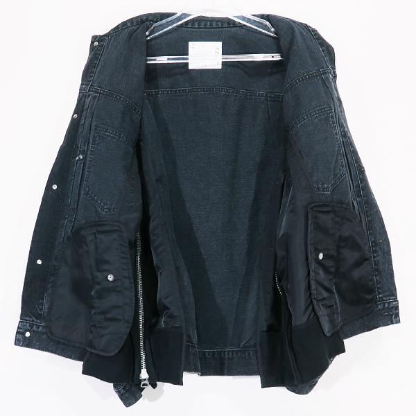 sacai サカイ DENIM x MA-1 JACKET SCN-022 デニム ジャケット sacai サカイ DENIM x MA-1 JACKET SCN-022 デニム ジャケット