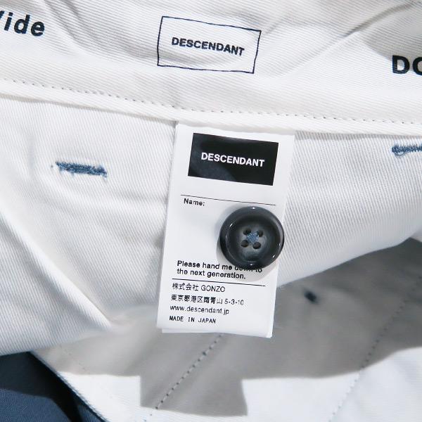 DESCENDANT ディセンダント 23SS DC-3 TWILL TROUSERS 231TQDS DESCENDANT ディセンダント 23SS DC-3 TWILL TROUSERS 231TQDS