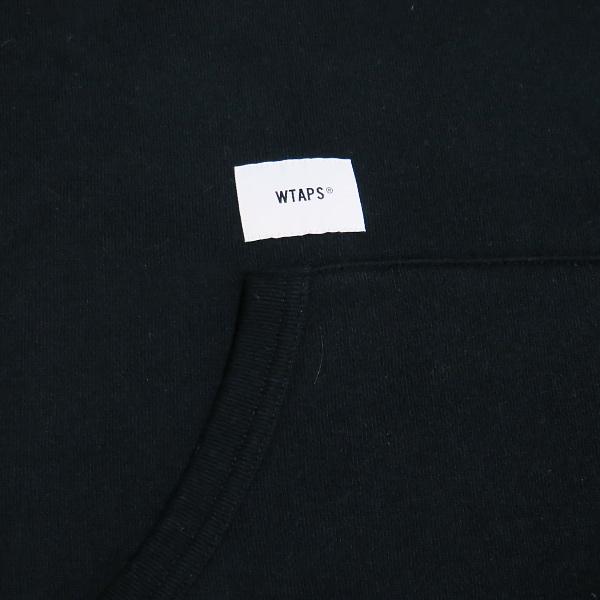 WTAPS ダブルタップス 18AW CRACK 02/SWEATSHIRT.COPO 182ATDT-CSM20 クラック スウェットシャツ ブラック フーディー プルオーバーパーカー｜nanainternational｜05