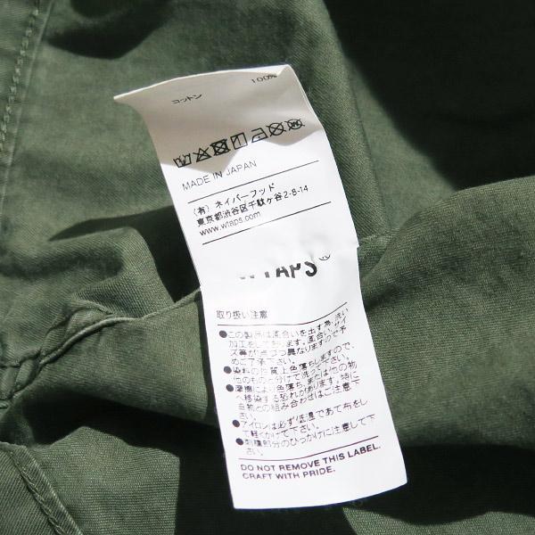WTAPS ダブルタップス 18SS BUDS LS 02/SHIRT.COTTON.GABADINE WTAPS ダブルタップス 18SS BUDS LS 02/SHIRT.COTTON.GABADINE