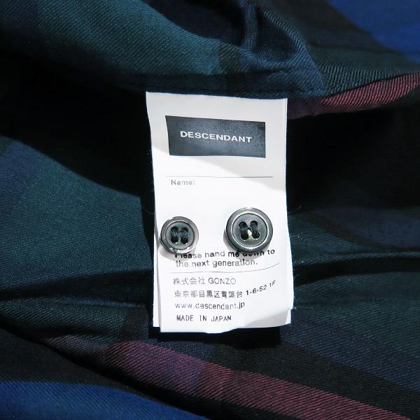 DESCENDANT ディセンダント 21SS HYANNIS/B.D LS SHIRT FULL