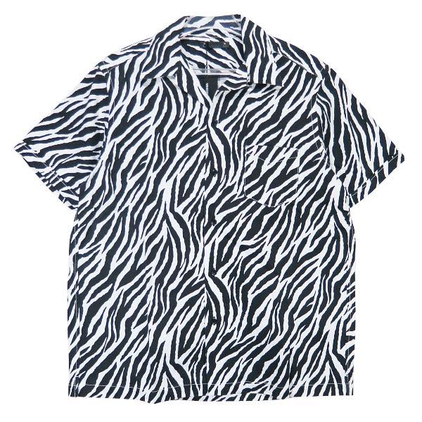 MINEDENIM ゼブラ柄 ショートスリーブシャツ MINEDENIM ゼブラ柄 ショートスリーブシャツ