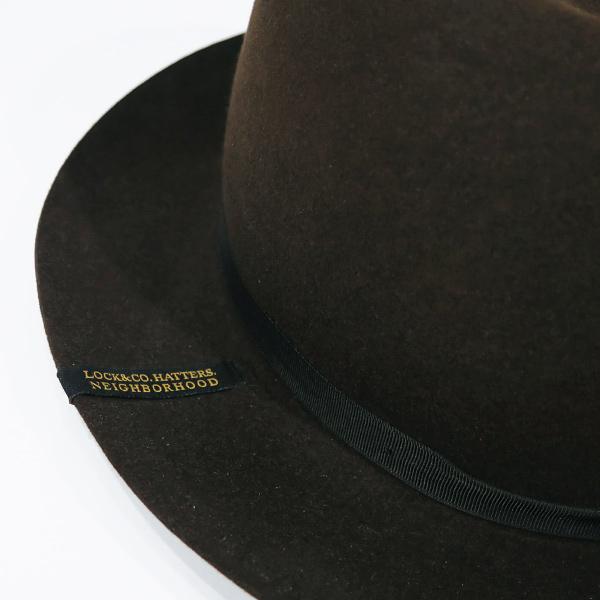 NEIGHBORHOOD CREW HAT ブラック　L ネイバーフッド NEIGHBORHOOD ネイバーフッド x JAMES LOCK&CO HATTERS