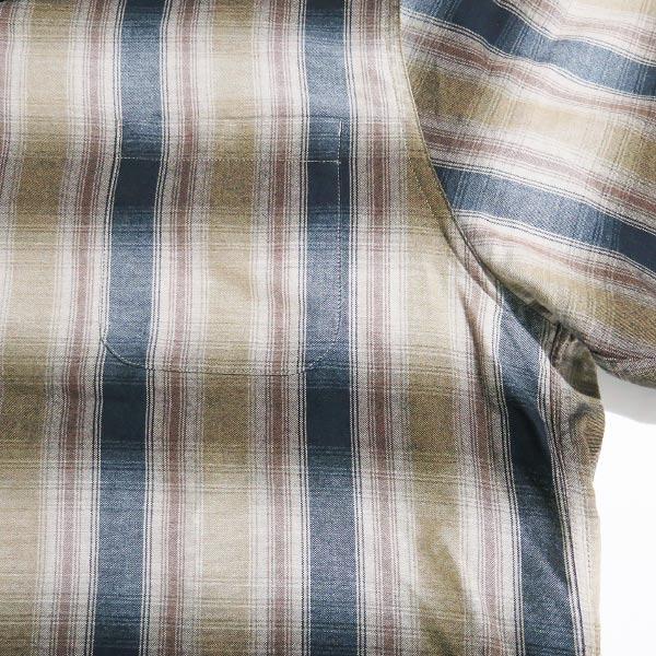 WACKO MARIA（ワコマリア） OMBRE CHECK OPEN COLLAR SHIRT L/S(TYPE-4