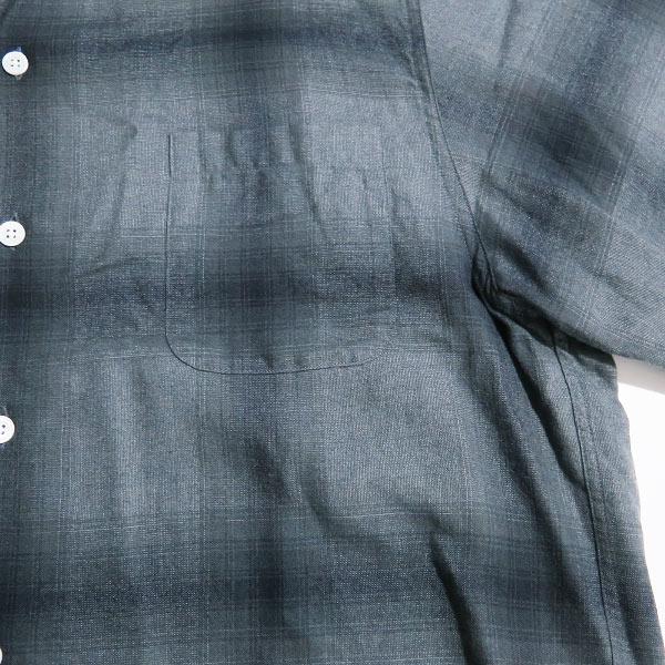 WACKO MARIA（ワコマリア） OMBRE CHECK OPEN COLLAR SHIRT L/S 23SS