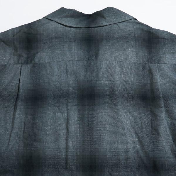 WACKO MARIA（ワコマリア） OMBRE CHECK OPEN COLLAR SHIRT L/S 23SS