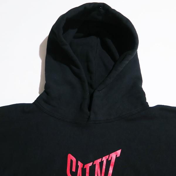 SAINT Mxxxxxx SAINTMICHAEL セントマイケル　パーカー SAINT Mxxxxxx セイントマイケル SS25 HOODIE/DOUBLE FACE / BLK