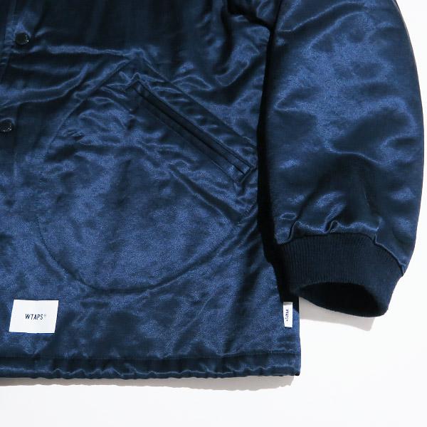 WTAPS ダブルタップス 18SS COACH/JACKET.RACO.SATIN 181TQDT-JKM01 コーチ ジャケット コットン レーヨン サテン ネイビー アウター｜nanainternational｜05