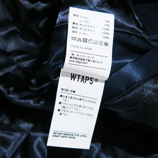 WTAPS ダブルタップス 18SS COACH/JACKET.RACO.SATIN 181TQDT-JKM01 コーチ ジャケット コットン レーヨン サテン ネイビー アウター｜nanainternational｜09