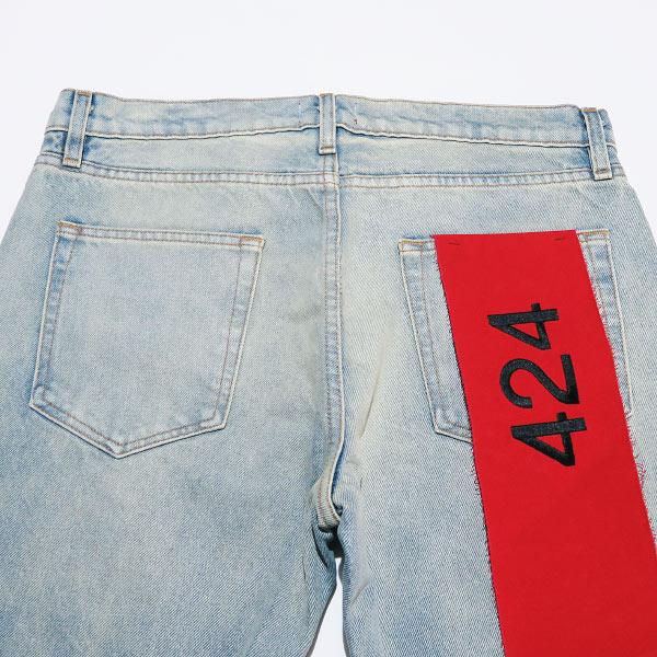 424 フォートゥーフォー WASHED DENIM PANTS ウォッシュ デニム パンツ 