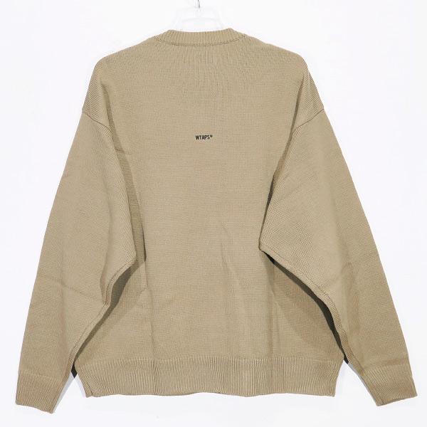 【美品希少】WTAPS ダブルタップスCREWNECK SWEATER BK04 WTAPS ダブルタップス 19AW WAFFLE/SWEATER.WOOL 192MADT-KNM04
