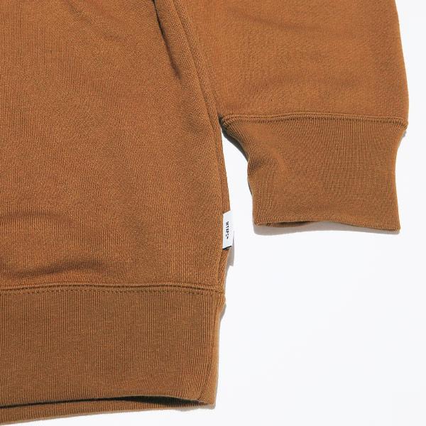 WTAPS 212ATDT-CSM14 クルーネックスウェット ブラウン M WTAPS ダブルタップス 21AW CLUB/CREW NECK/COPO 212ATDT-CSM14