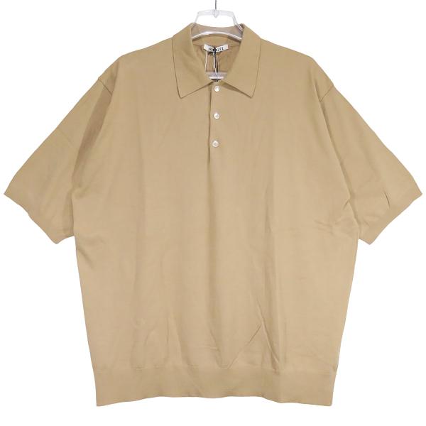 AURALEE（オーラリー） SUPER HIGH GAUGE COTTON KNIT POLO A24SP02PD