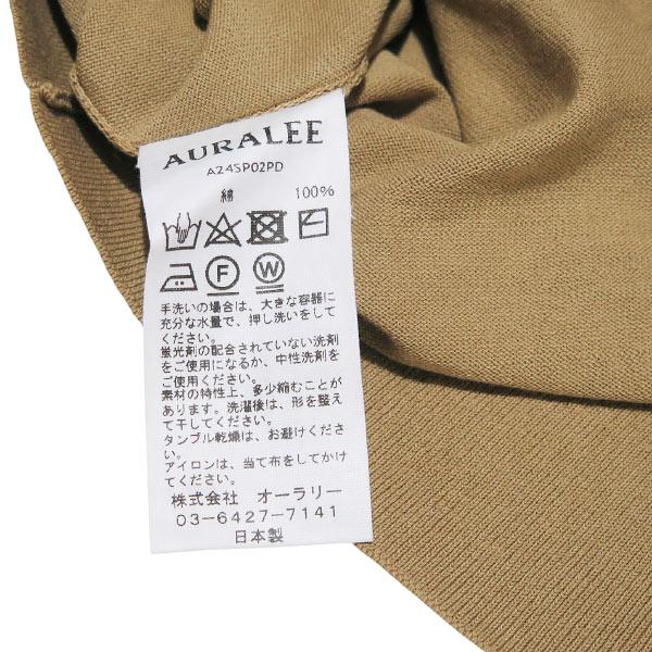 AURALEE オーラリー SUPER HIGH GAUGE COTTON KNIT POLO