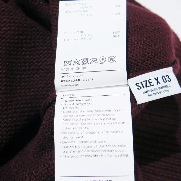 WTAPS（ダブルタップス） 23AW BR/SWEATER/ACRYLIC.X3.0 232MADT-KNM02