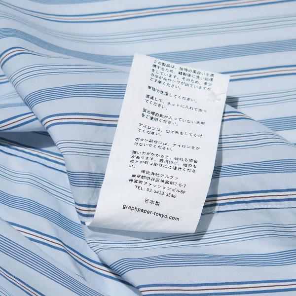 Graphpaper グラフペーパー BROAD L/S OVERSIZED REGULAR COLLAR SHIRT
